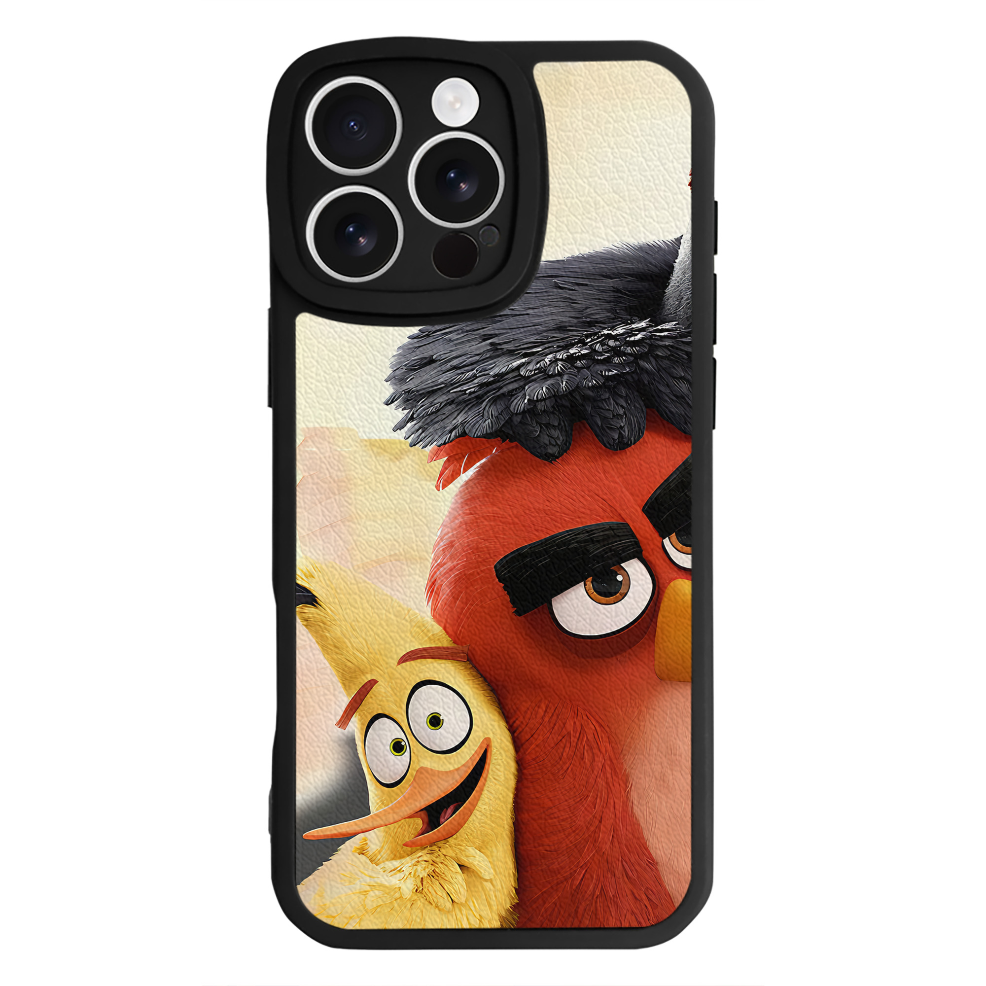 （画像用） Angry Birds アングリーバード 【iPhone 16シリーズ対応】シリコンスマホケース（レザー調） 材質：シリコン